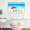 Painting By Numbers DIY Beautiful Beach Wall Picture Hand Painted Handwork