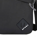 Men Retro Oxford Spinning Shoulder Bag Sports Outdoor Small Handbag (Black)