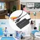 RCA / AV S-Video to HDMI-compatible Converter Audio Video Adapter Black