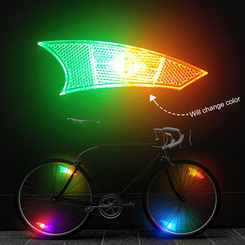 2pcs Bike Spoke Lights Bicycle Tire Wheel Rim Night Reflective Flashing Lamp