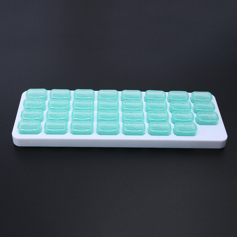 #A 31 Dividers Medicine Organizer Moisture-proof Grid Keyboard Vitamin Medicine