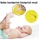 2PC20g Baby Care Hand Foot Inkpad Soft Clay Washless Footprint Mud (Yellow)