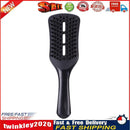 Anti-static Comb Hollow-out Massage Hair Brush Hairdressing Tool (Black) Newly