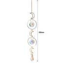 Hollow Out Moon Crystal Hanging Metal Pendant Garden Decor (23)