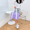 Cute Women Large Canvas Heart Patchwork Shoulder Bag Transparent Travel Handbags