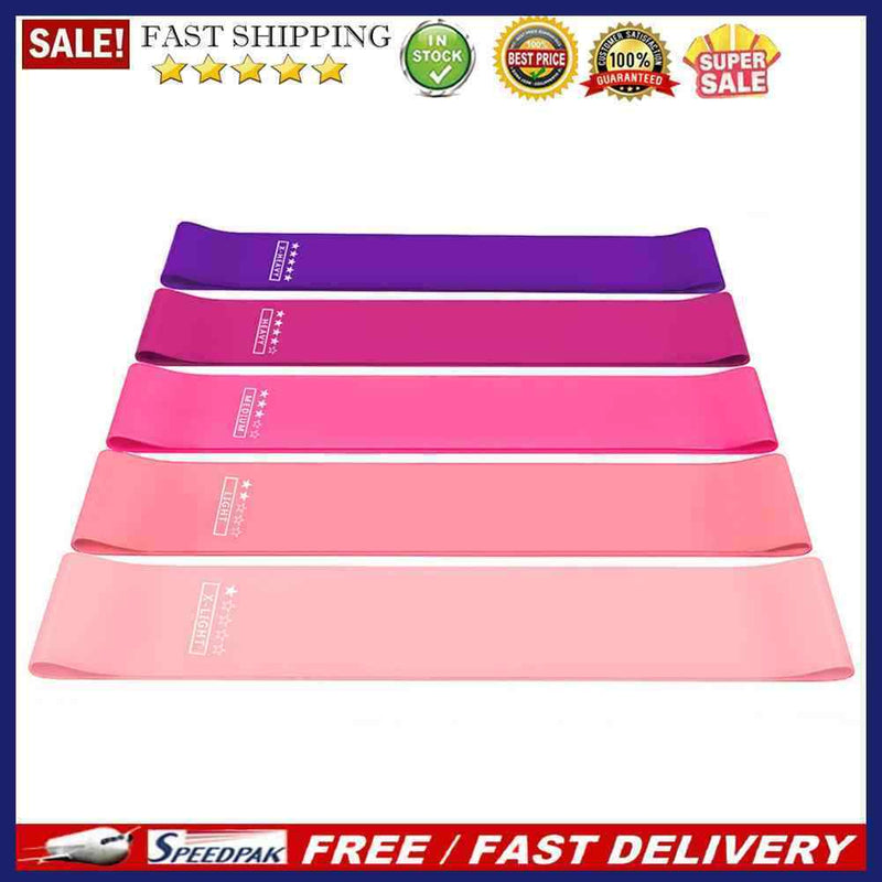 5pcs Gym Exercise Resistance Band Belt Women Indoor Yoga Workout Fitness Ro