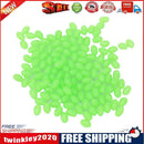 100pcs Hard Luminous Beads Float Balls Fishing Line Stoppers (3.4x5mm Green