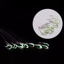 30pcs/Lot High Carbon Steel Luminous Fishing Fishing Barbed Hook Fishing Tackles