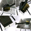 2 in1 BBQ Grillbürste Länge Reinigungsbürste Grill N1K4 W9N8 Metallborsten T0M0