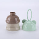 Portable Baby Food Storage Box Bear Shape Milk Powder Container (A Green) Newly
