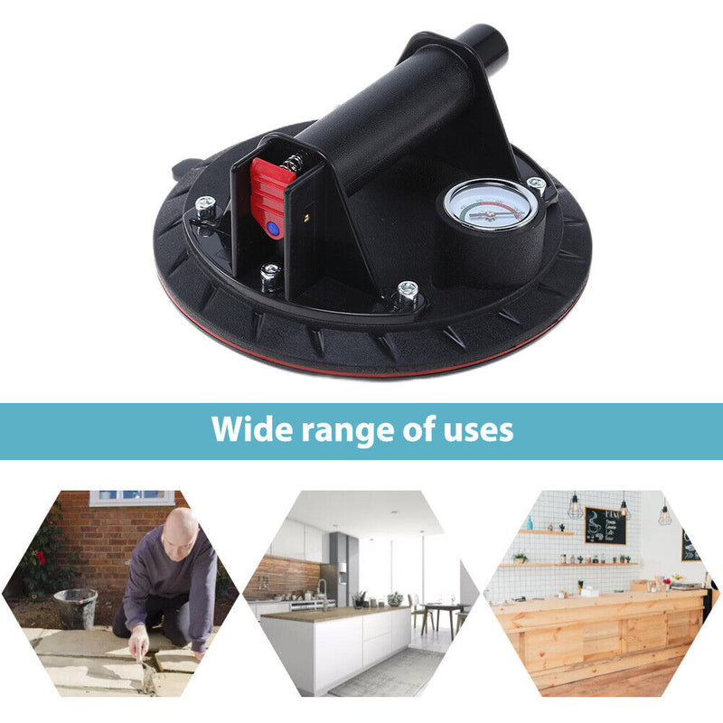 8 Inch Hand Pump Sucker with Plastic Handle Suker for Powerful Heavy-Duty Glass