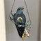 Window Hanging Crow Witch Ornament Stained Glass Home Wall Garden Decor