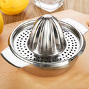 Stainless Steel Manual Orange Juicer Lemon Fruit Juice Squeeze Filter Bowl