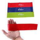 3pcs Stretchable Rubber Elastic Yoga Belt Band Pull Rope Resistance Tape