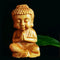 Mini Wooden Buddha Statue Statuette Handicrafts Ornaments Gift Craft Decor O0T4