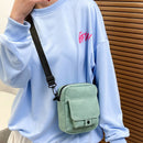 Women Canvas Solid Color Messenger Bags Lady Zipper Underarm Messenger Bags