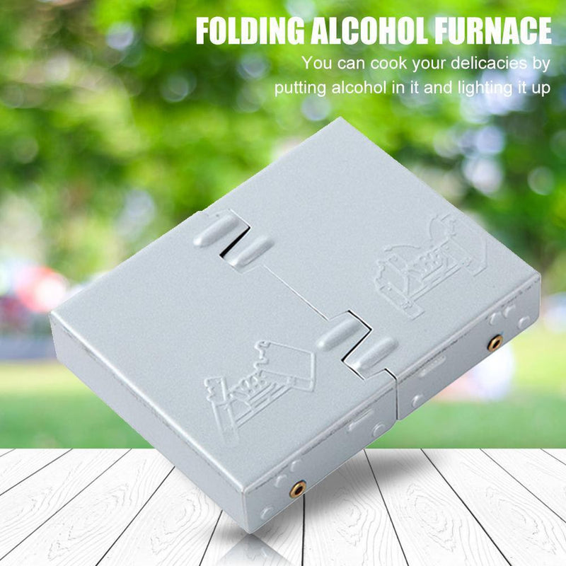 Outdoor Mini Folding Portable Oven Picnic Camping Solid Fuel Alcohol Stove Newly