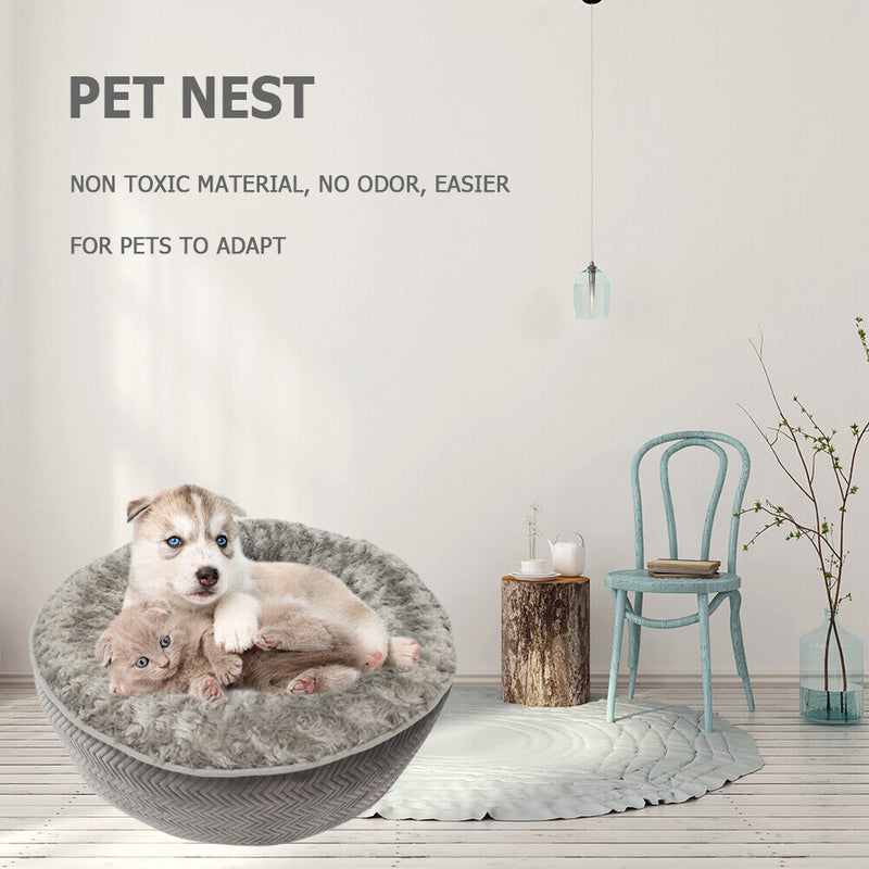 Round Cat House Mat Soft Breathable Plush Dog Kennel Anti Slip Soft Pet Produ