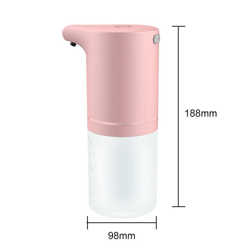 3pcs USB Charging Infrared Induction Smart  Liquid Soap Dispenser (Pink)