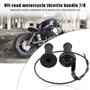 Throttle Handle Twist Hand Grip+Cable Set for 7/8 110-250cc Dirt Pit Bike A
