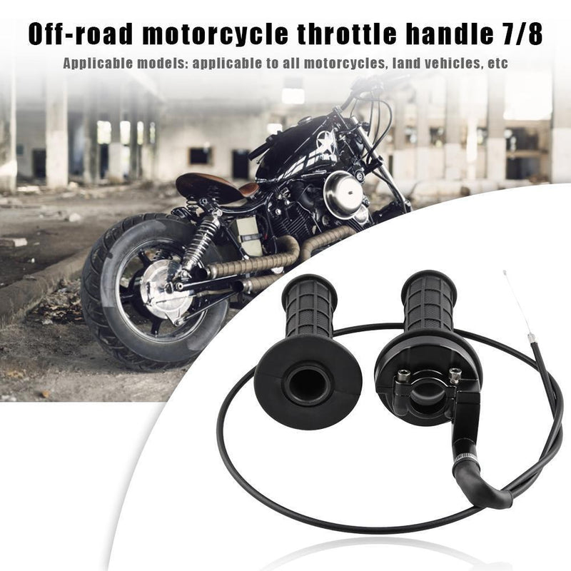Throttle Handle Twist Hand Grip+Cable Set for 7/8 110-250cc Dirt Pit Bike A