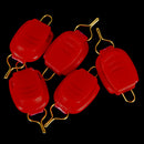 5x Fishing Line Stopper Baitcasting Reel Wire Holder Buckle Keeper (Red) Newly