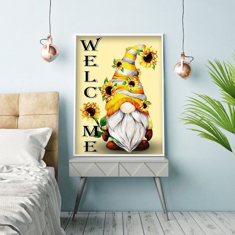 5D Full Round Drill Drawing Picture Goblin Diamond Painting Living Room Ornament