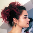 Fashion Party Rock Drop Hip Hop Ear Hook Punk Earrings Ear Clip Ear Stud Rivet