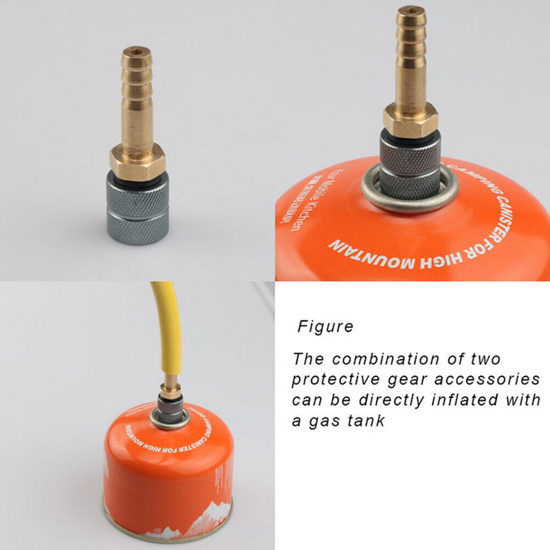 Camping Hiking Gas Can Stove Filling Joint Outdoor Gas Tank Refill Adaptor Va