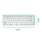 Hot Swap Keyboard Kit Bluetooth-compatible 5.0 Customized Keyboard (Green)