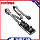1 to 5 4Pin PWM Fan Hub CPU Cooler Fan PC Case Cooling Fan Power Extension Cable