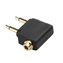 3.5mm Jack Audio Adapter for Airplane Travel Earphone Headphone (1pc)