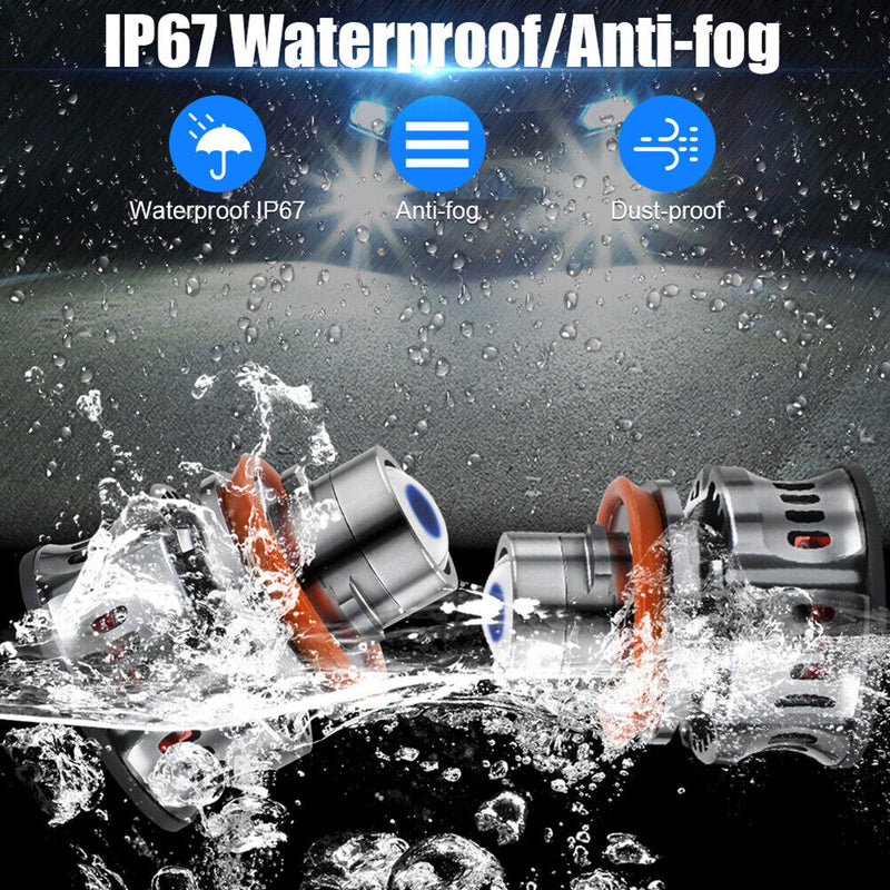 2pcs H11 Auto Car Fog LED Lamp Vehicle Automobile Foggy Rainy Lighting Accessory