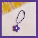 Color Flower Pendant Coin Purse Pendant Keychain Decorations Plastics Key Ring