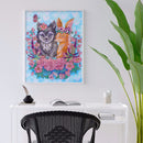 5D Part Drill Special Shaped DIY Wolf Rabbit Mosaic Rhinestone Diamond Pain