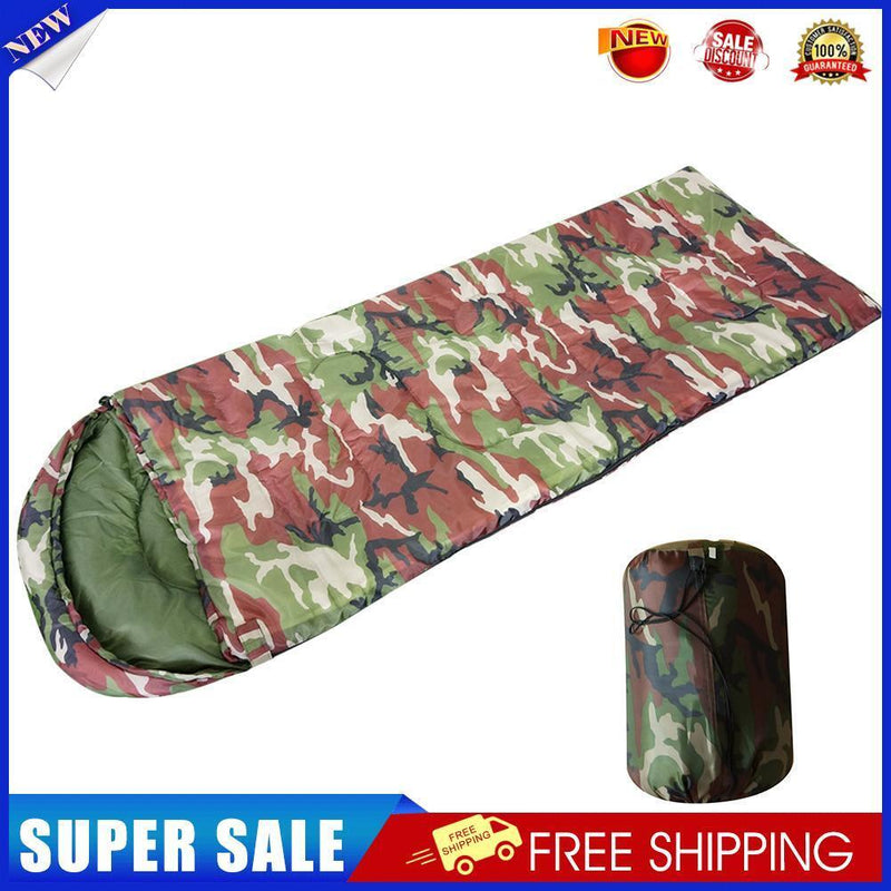 Outdoor Camping Envelope Sleeping Bags Print Sleeping Bag (Army Green Camo)