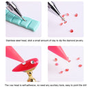 Dual Heads Dotting Wax Pen Point Drill Picker Nail Art Studs Dotter (Pink) Newly