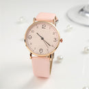 Womens Student Leather Quartz Watch Wristwatches Business Watch Wristband