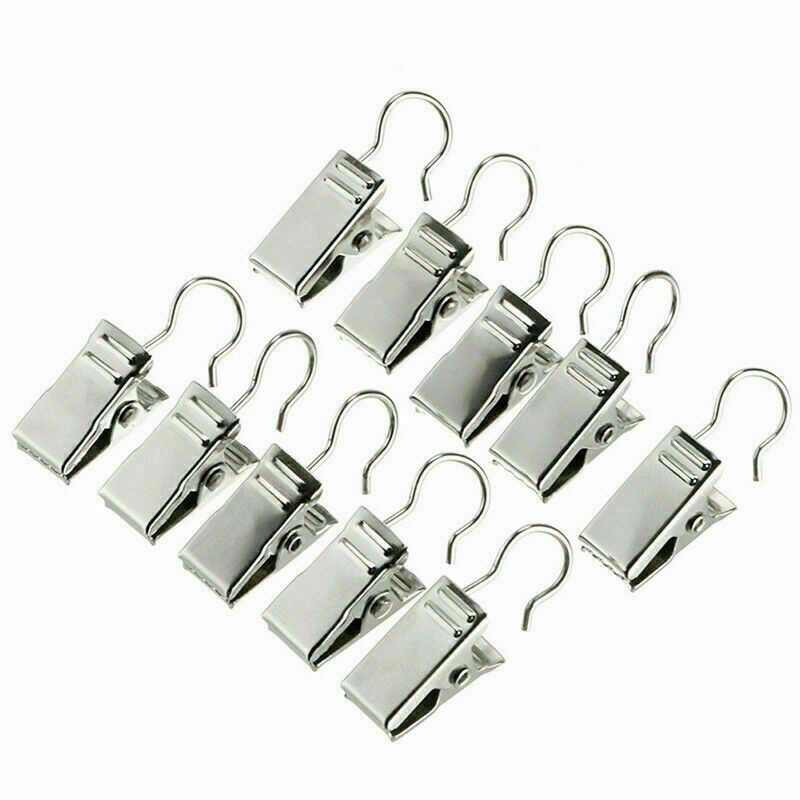 10X Steel Small Curtain Hanging Bulldog Clips Shipping Peg D7L2 Free Z0T8 R0O0