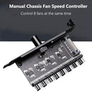 3P/4P Cooling Fan Hub Speed Controller Knob SATA Computer Chassis Regulator Part