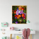 Flower Oil Paint By Numbers Kit DIY Acrylic Painting Wall Art Picture Craft S