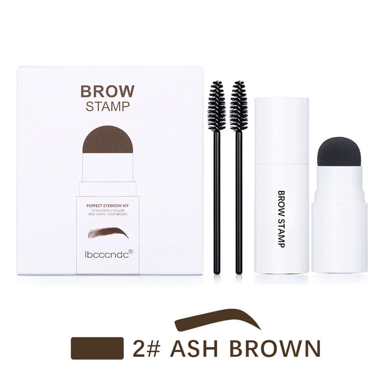 One Step Brow Stamp Kit Long-lasting Hairline Bronzer Stick for Women Girls