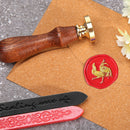 25mm Fire Lacquer Sealing Wax with Handle Copper Animal Wax Stamp (DW22) Newly