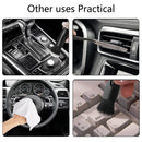 Lightweight Car Cleaning Brush Tool - Double Head Design with Coral Fleece Cover