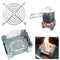 1 Set Outdoor Camping Tackles Wax Stove with Stainless Steel Disc Wire Bracke