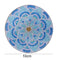 5D DIY Diamond Painting Mandala Wooden Round Coaster Cup Cushion (AA1058-6)