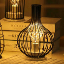 Retro Geometric Wire Industrial LED Light Bulb Bedside Desk Light Sale Hot A4F2
