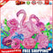 5D DIY Partial Special Shaped Drill Diamond Painting Pink Swan Home Decor