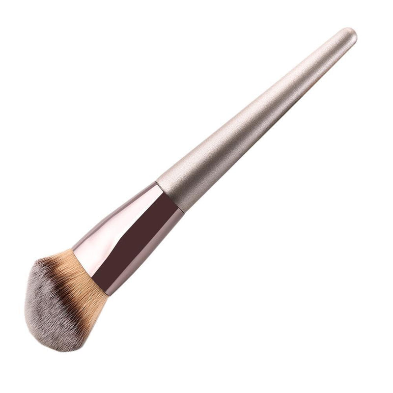1pc Champagne Cosmetic Brush Nylon Hair Blush Brush Beauty Tools (T-01-386)