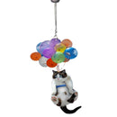 Cute Cat Car Hanging Ornament with Colorful Balloon Hanging Ornament Best P4C1